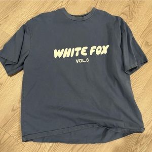 White Fox blue shirt